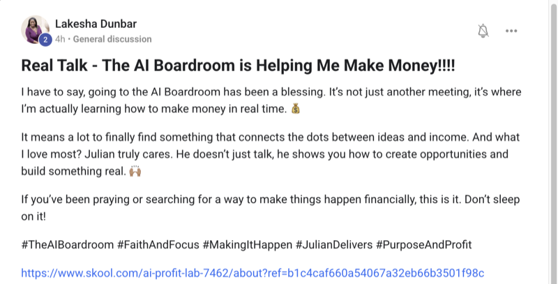 AI Profit Boardroom member win screenshot 7